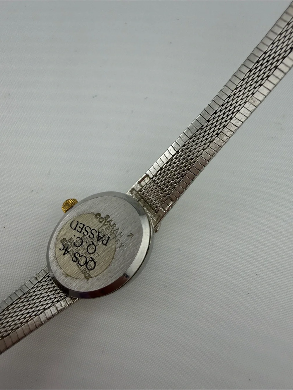 Vintage Sarah Coventry Two-Tone Silver and Gold Women's Bracelet Watch